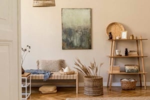 Rattan Deko Objekte im Wohnraum (depositphotos.com)