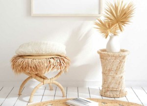 Rattan Blumenhocker als Rattan Deko (depositphotos.com)